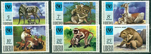 Либерия ,1971 год, ЮНИСЕФ, Фауна, 6 марок